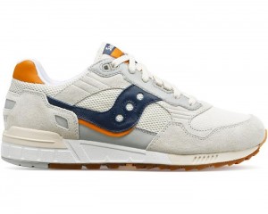 Men's Saucony Shadow 5000 Premium Lifestyle Grey | Navy | S-146692